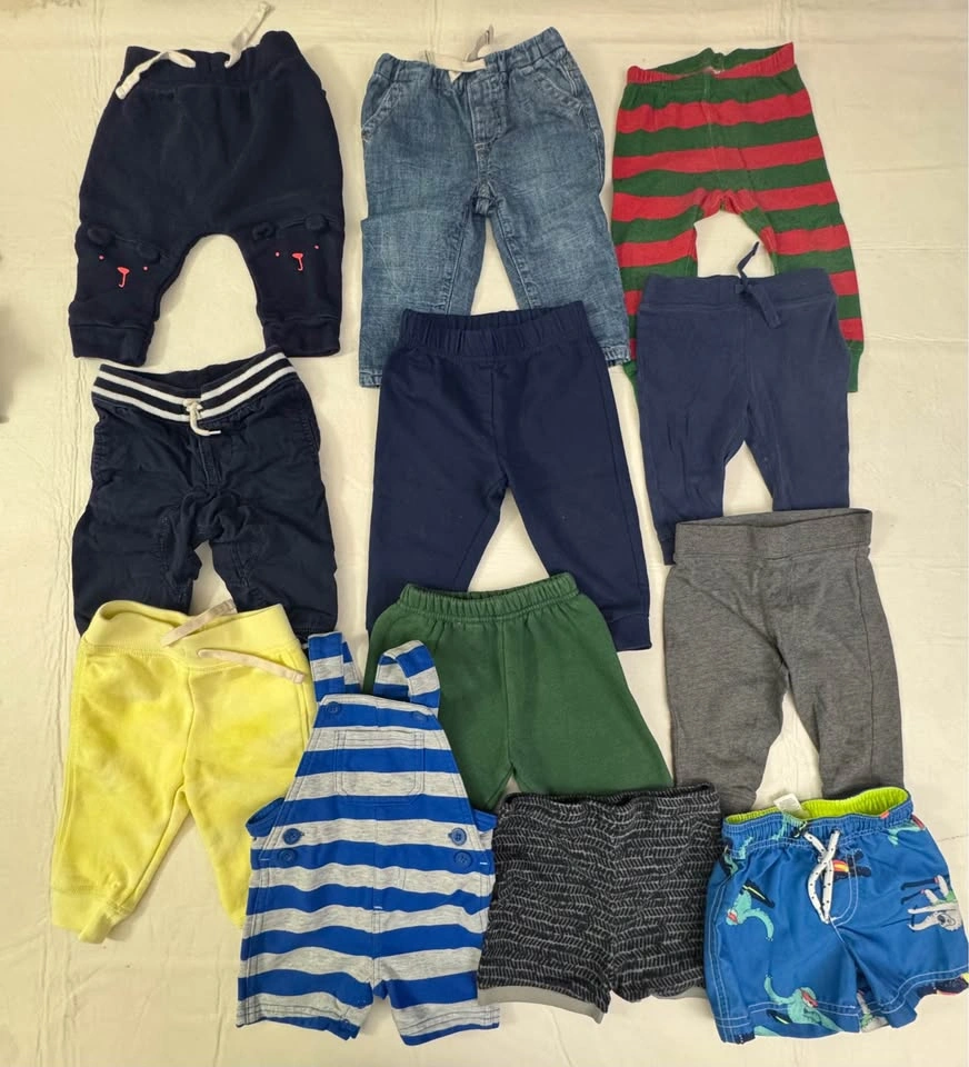 6m - 12m Boys Clothes 40 pcs + 5 pairs of Shoes (#16) - photo 2