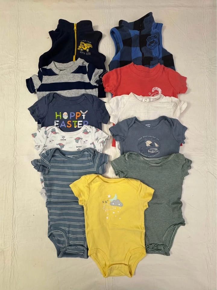 6m - 12m Boys Clothes 40 pcs + 5 pairs of Shoes (#16) - photo 5