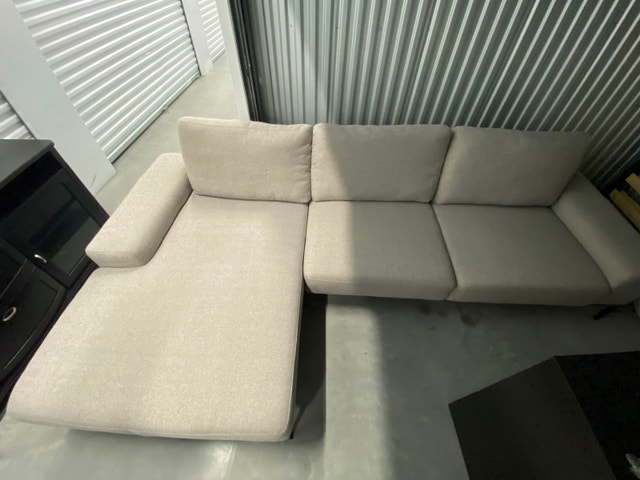 L-Shape Grey Sofa - photo 2