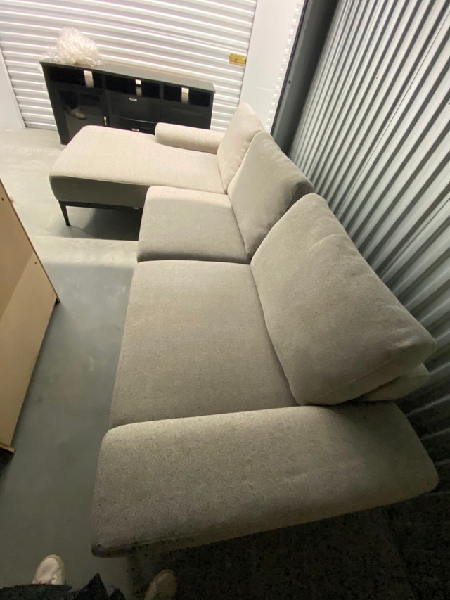 L-Shape Grey Sofa - photo 3
