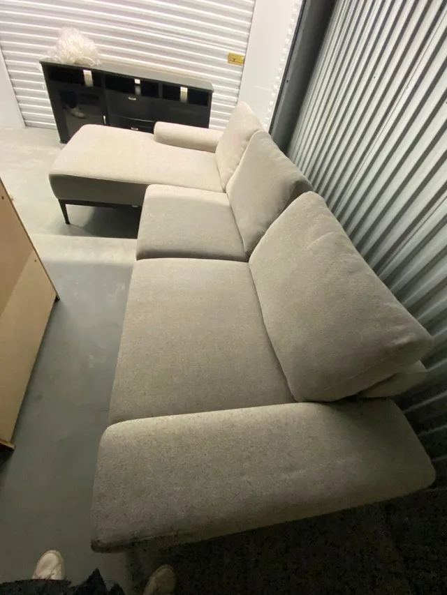 L-Shape Grey Sofa - photo 3
