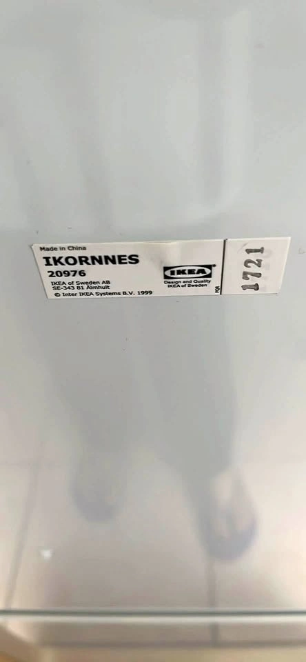IKEA IKORNNES mirror wood frame with stand