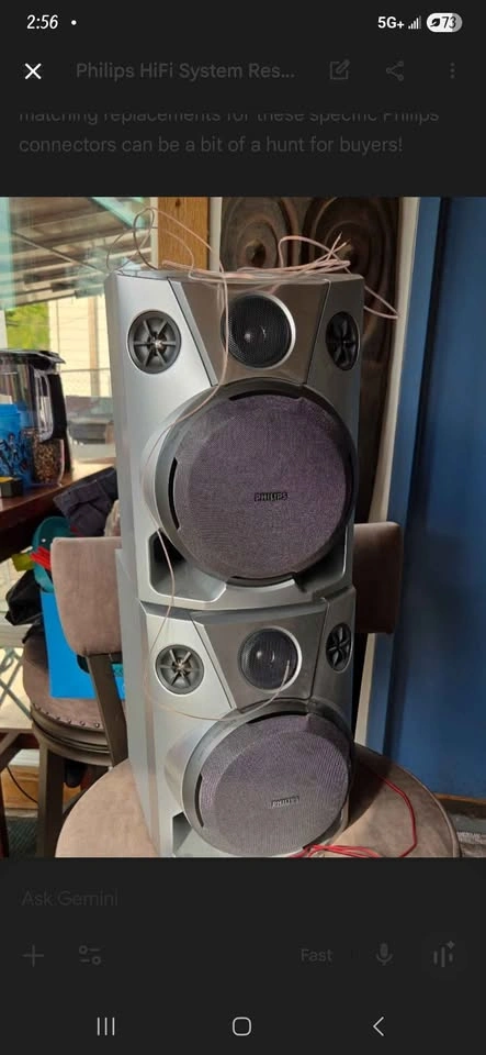 Vintage Philips FW-P78 Mini Hi-Fi System - 270W - 5 Speakers - photo 2