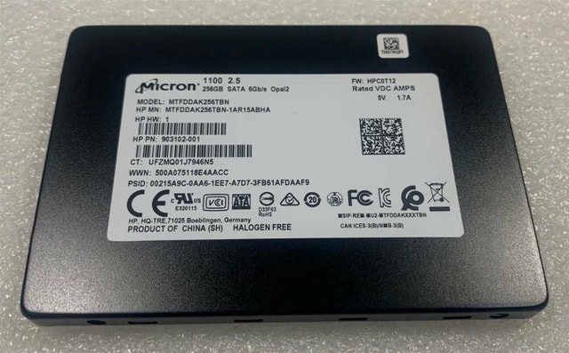 HP 795968-001 Micron SSD 256 GB MTFDDAK256TBN