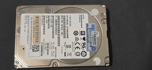 HP 1.8TB 10K SAS 2.5" HDD 781515-001 EG1800JEMDB G8