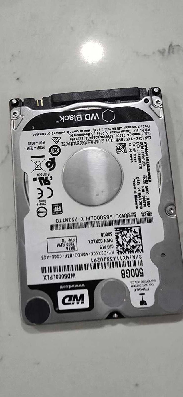 WD Black 500GB 2.5" SATA Hard Drive (WD5000LPLX) - photo 2