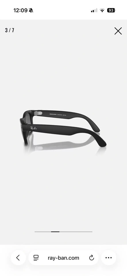 Ray-Ban Meta Wayfarer Sunglasses Graphite Black Polarized (Gen 1 - photo 3