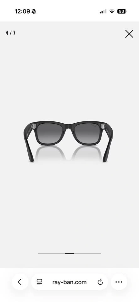 Ray-Ban Meta Wayfarer Sunglasses Graphite Black Polarized (Gen 1 - photo 4