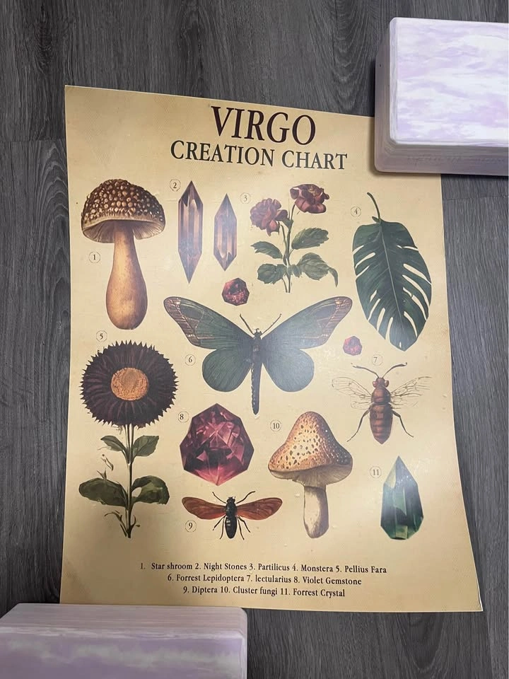Virgo Creation Vintage Fantasy Magazine Poster