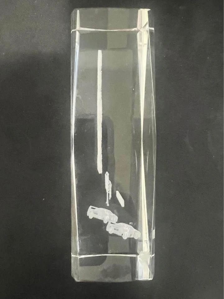 Dale Earnhardt Etched Glass Block - NASCAR - photo 2