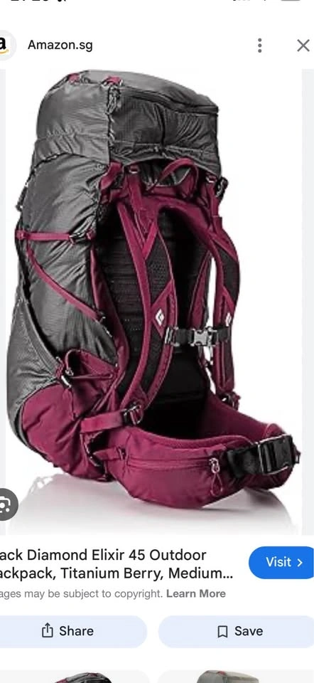 Black Diamond Purple 45L Backpack - photo 2