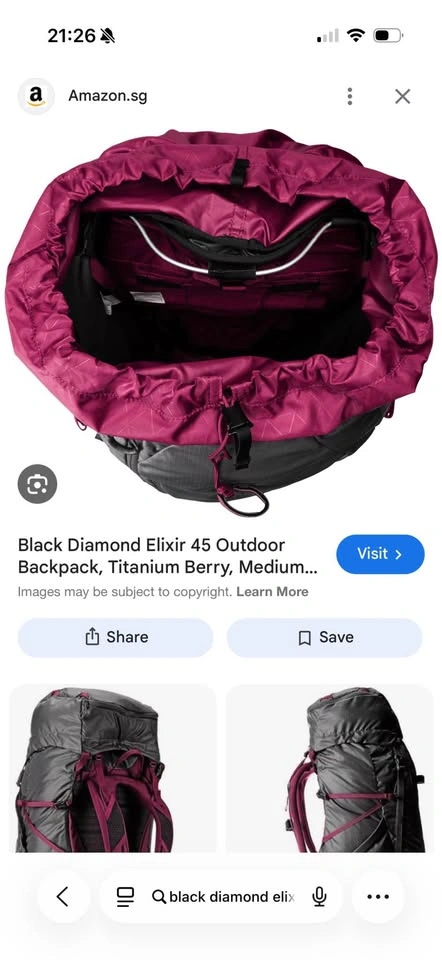 Black Diamond Purple 45L Backpack - photo 3