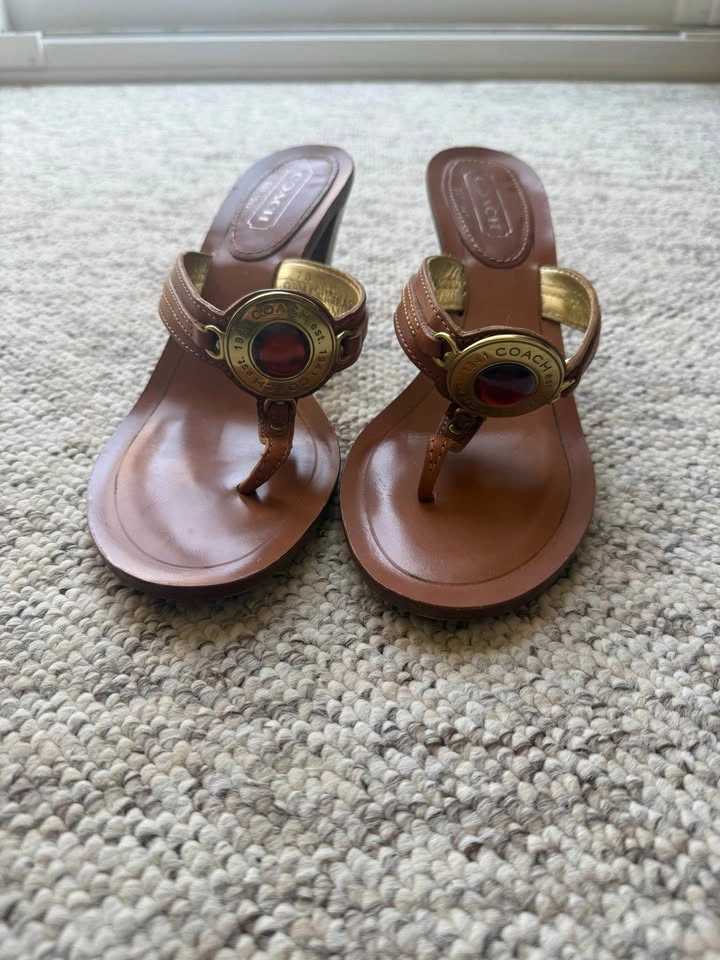 Coach Cognac Sandals - photo 2