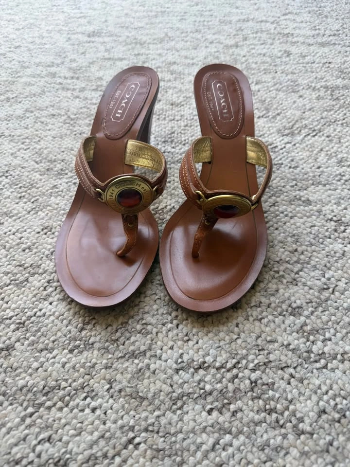 Coach Cognac Sandals - photo 3