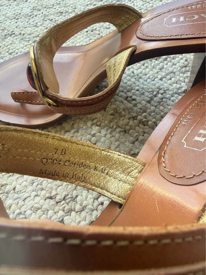 Coach Cognac Sandals - photo 5
