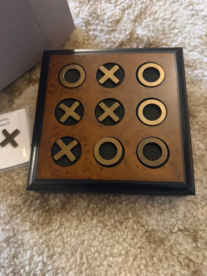 Bombay Tic Tac Toe Cherry Wood Game - photo 2