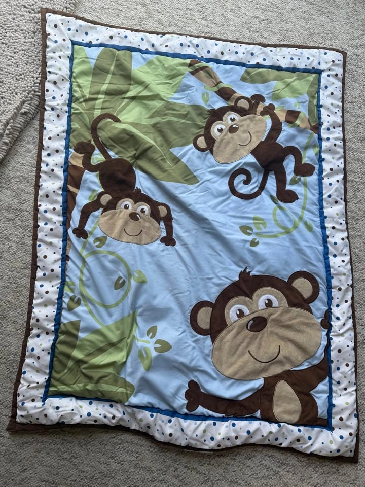 Crib Bumper Pads and Blanket - photo 2