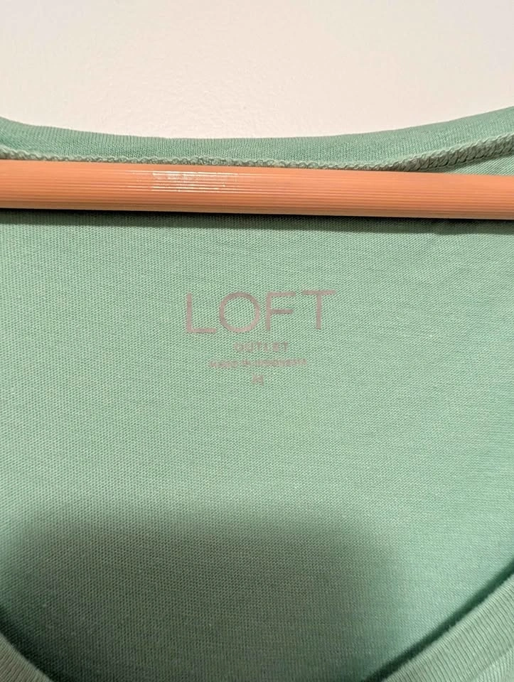 LOFT Outlet Sage Green Unicorn Graphic Long Sleeve Top M NWT - photo 2