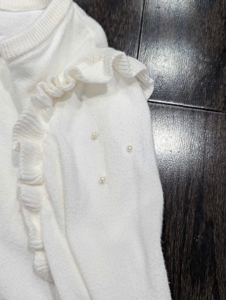 Carter’s Knit Cardigan with Ruffle Detail – Size 14/14A 🤍 - photo 3