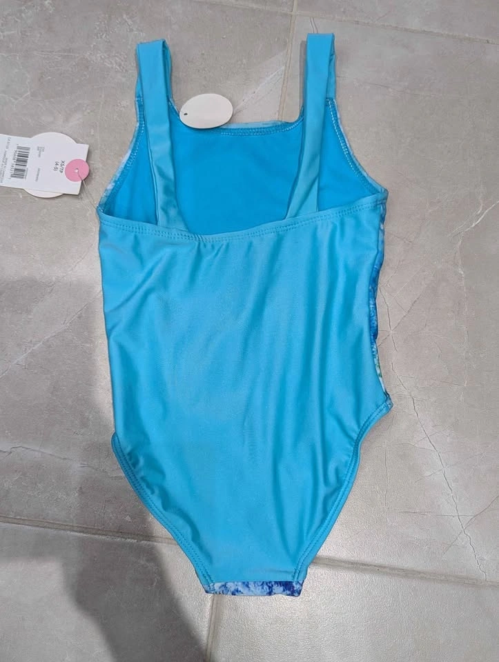 NWT Girls Mermaid Waves One-Piece Swimsuit • Size XS (4–5) - photo 2