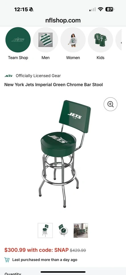 New York Jets Bar Stools ( 2 ) - photo 3