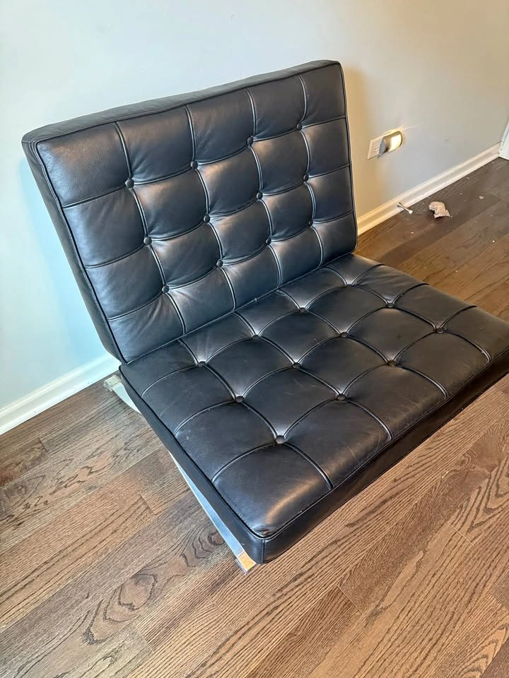 Alexuis Faux Leather Slipper Chair by Wade Login