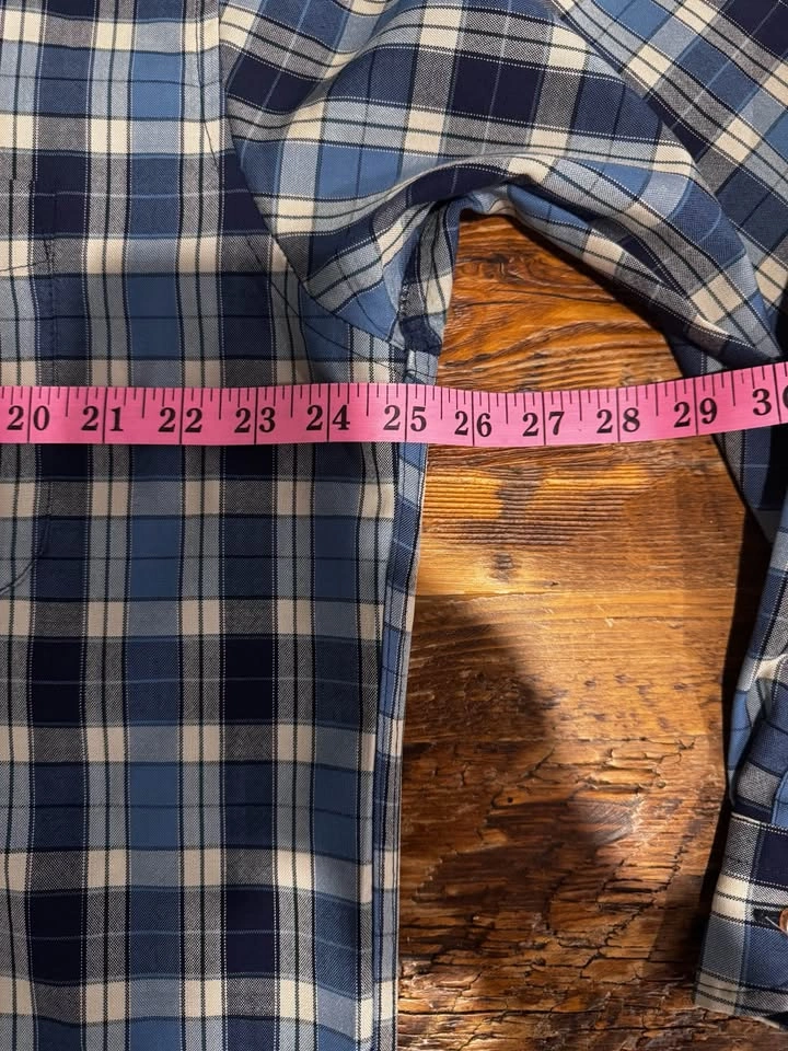 Pendleton Blue & Cream Wool Shirt Large (Fits XL) - photo 5