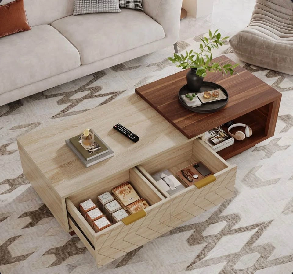 Brand New Modern Nesting Extendable Coffee Table - photo 4