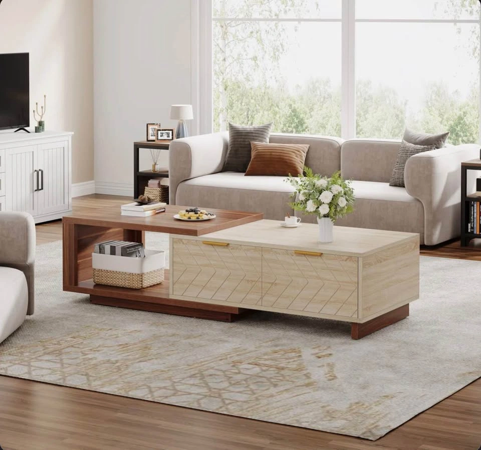 Brand New Modern Nesting Extendable Coffee Table
