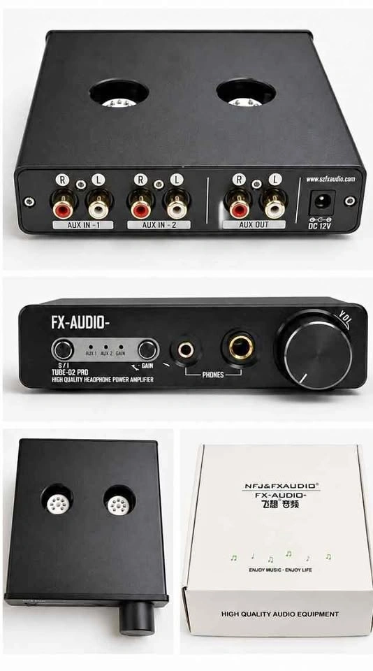 FX-Audio Tube-02 Pro Tube Headphone Amp - New
