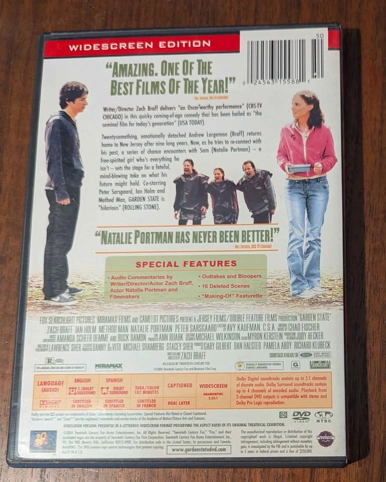 Garden State DVD - photo 2