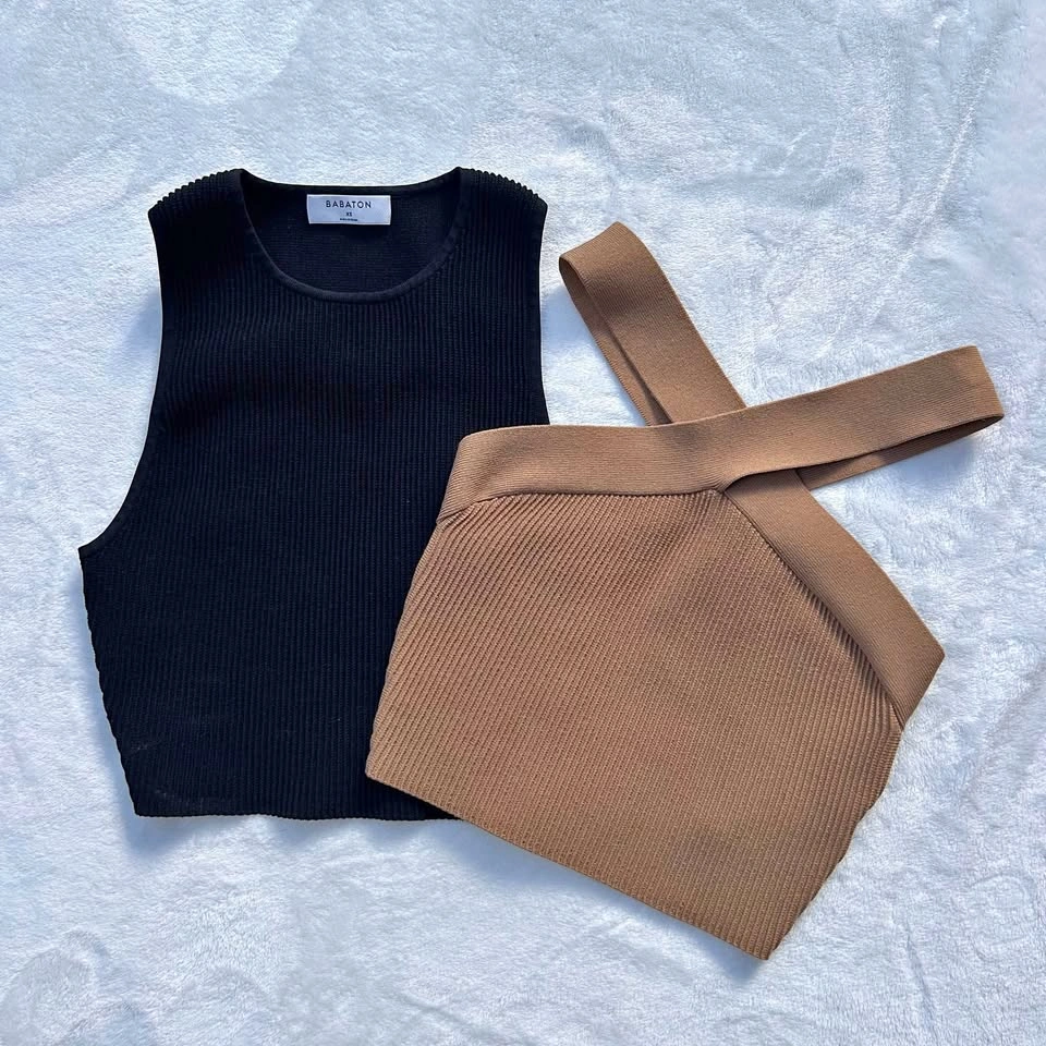 Babaton Sculpt Knit Tops XS