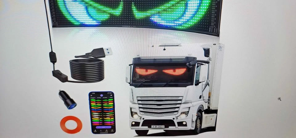 Flexible scrolling led car sign