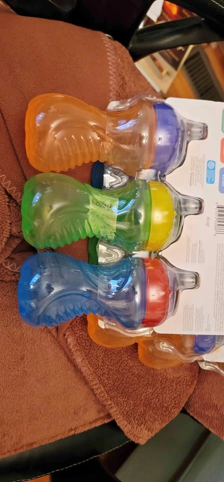 9 Nuby No-Spill Easy Grip Cups