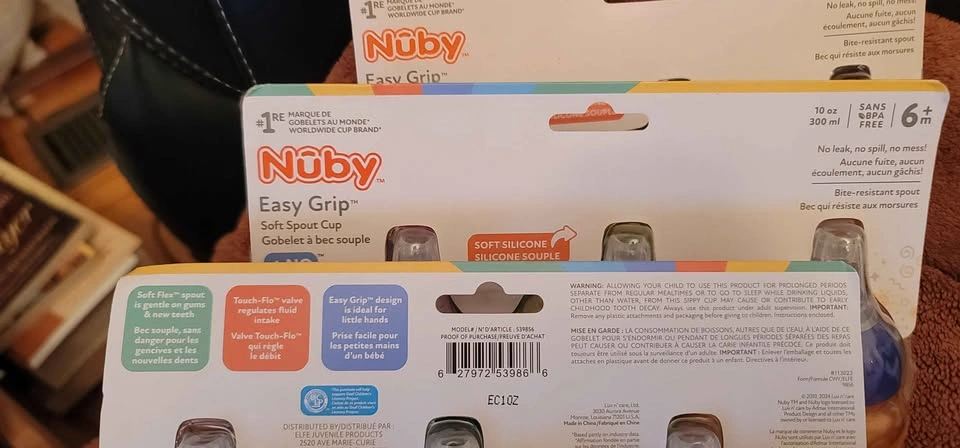 9 Nuby No-Spill Easy Grip Cups - photo 2