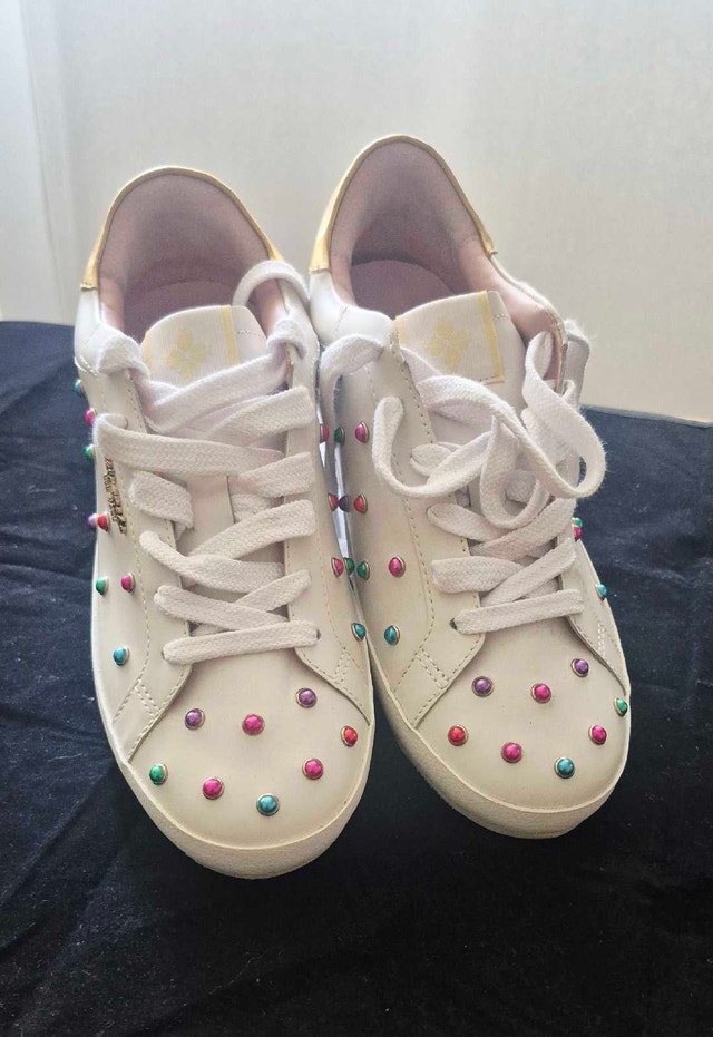 Kate Spade Ace Gem Leather Sneakers - Women's Size 9.5