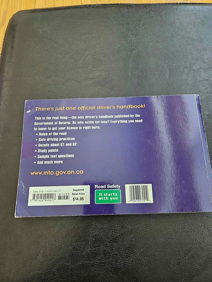 MTO Driver’s Handbook – $5 – Ready for Pickup - photo 2