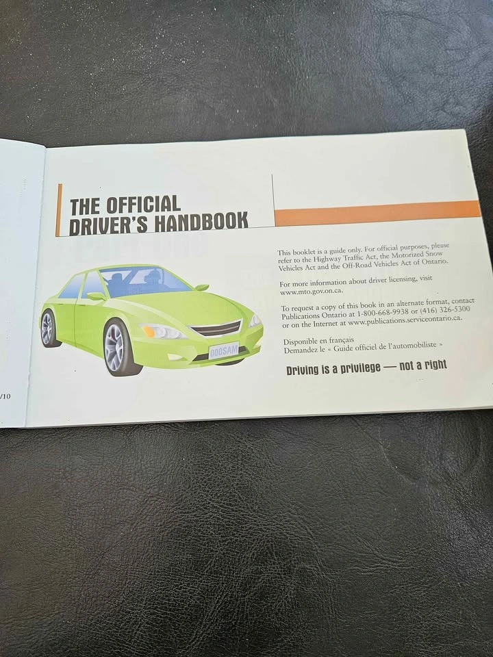 MTO Driver’s Handbook – $5 – Ready for Pickup - photo 3