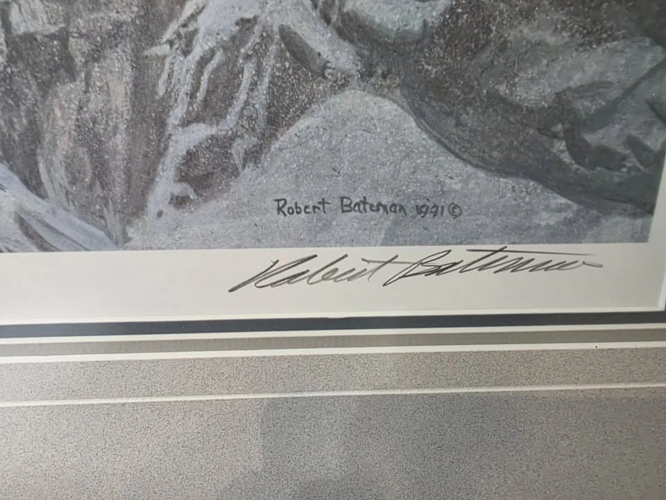 Robert Bateman "Arctic Cliff – White Wolves" Signed Print - photo 4