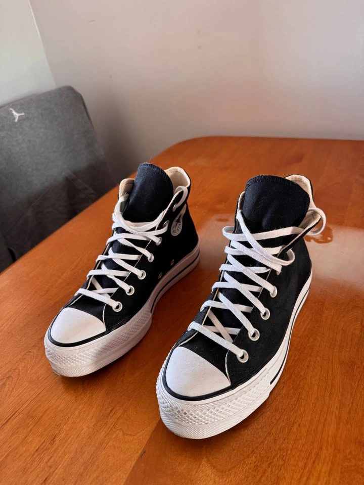 Black Chuck Taylor Converse All Star High Tops - photo 3
