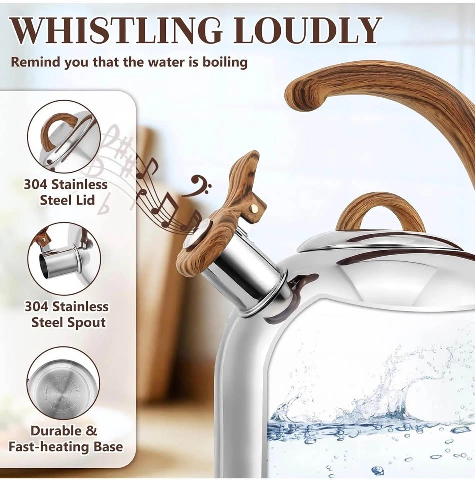 (New)3.1QT Whistling Tea Kettle (Stainless Steel) - photo 5