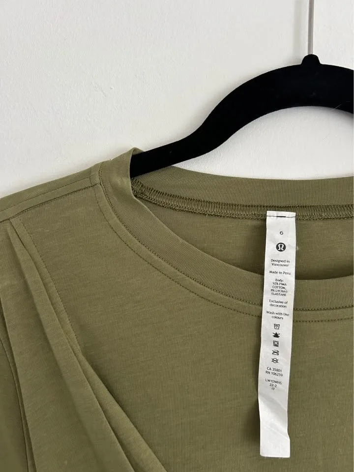 Lululemon Cotton Wrap-Front T-Shirt Dress - photo 3