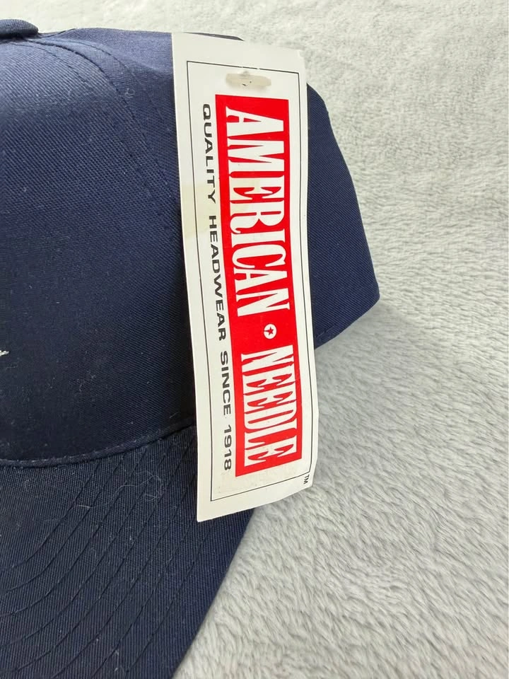 Vintage American Needle 90s New York Rangers Blue Snapback Hat N - photo 2