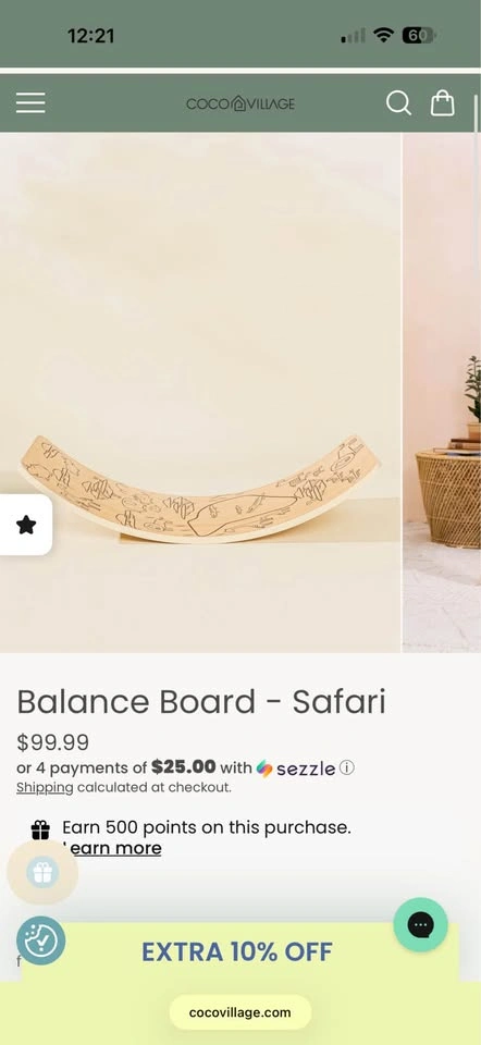 Montessori Balance Board (Safari Design) - photo 2