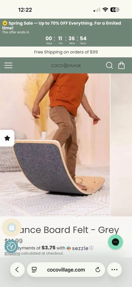 Montessori Balance Board (Safari Design) - photo 3