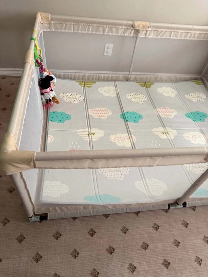 Baby Playpen with Mat – Like New - photo 3