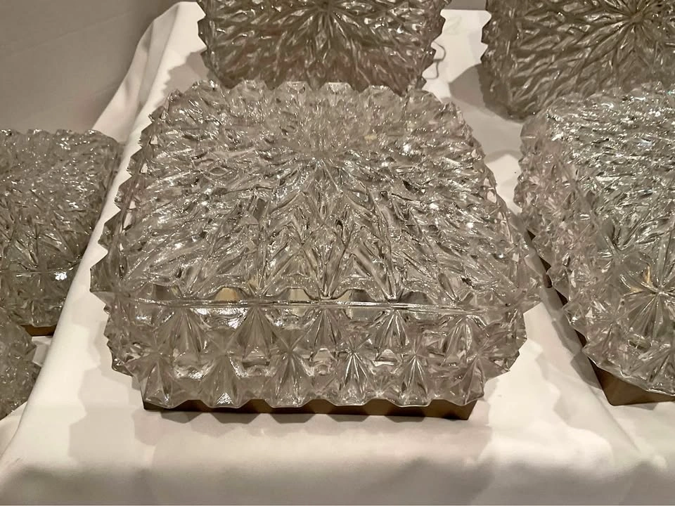 Vintage Limburg MCM Bubble Glass Light Fixture (1960s)