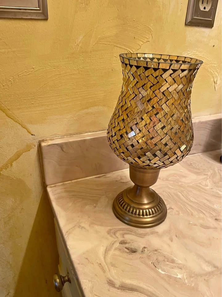 Mosaic Hurricane Candle Holder