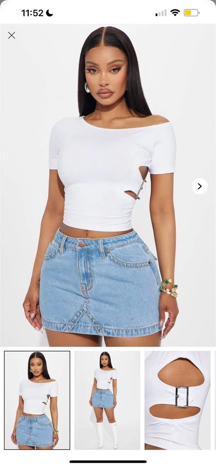 In My Boss Era Off Shoulder Top - White
