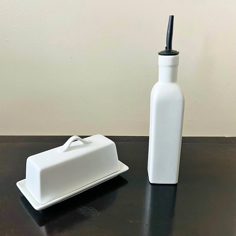 Park West Butter Dish / Oil or Vinegar Bottle $5 for both